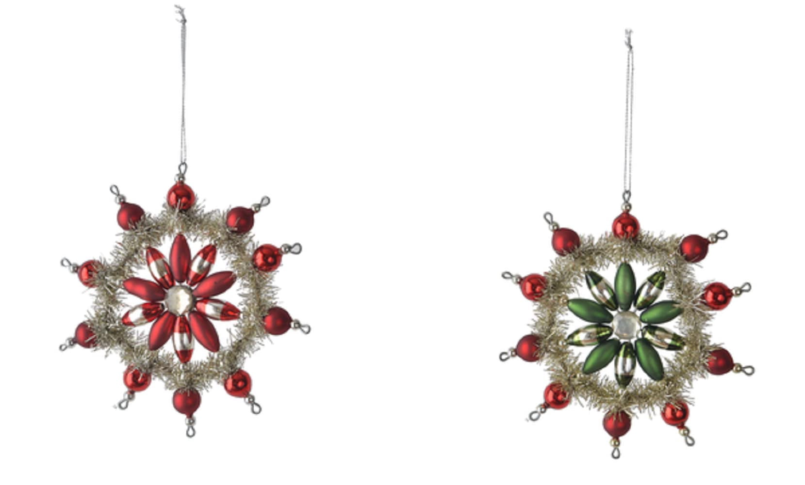 Ganz Snowflake Wreath Ornament
