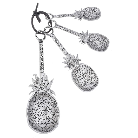 Ganz Measuring Spoons Witho Color - Pineapples (4 Piece Set)