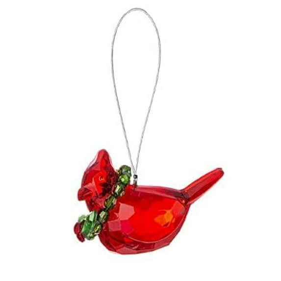 Ganz Merry Cardinal Ornament, 10.5-inch Width, Red