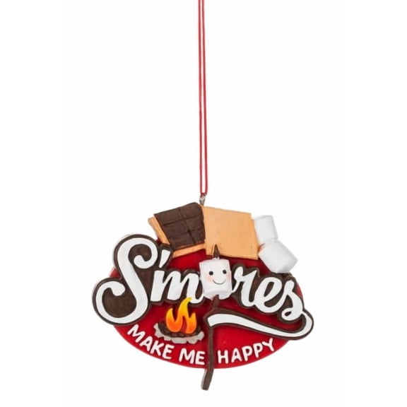 Ganz S'Mores Make Me Happy Christmas Ornament 3.5 Inch Multicolor, Whimsical Collectible Holiday Tree Dcor, Cheerful Gift for Friends and Family