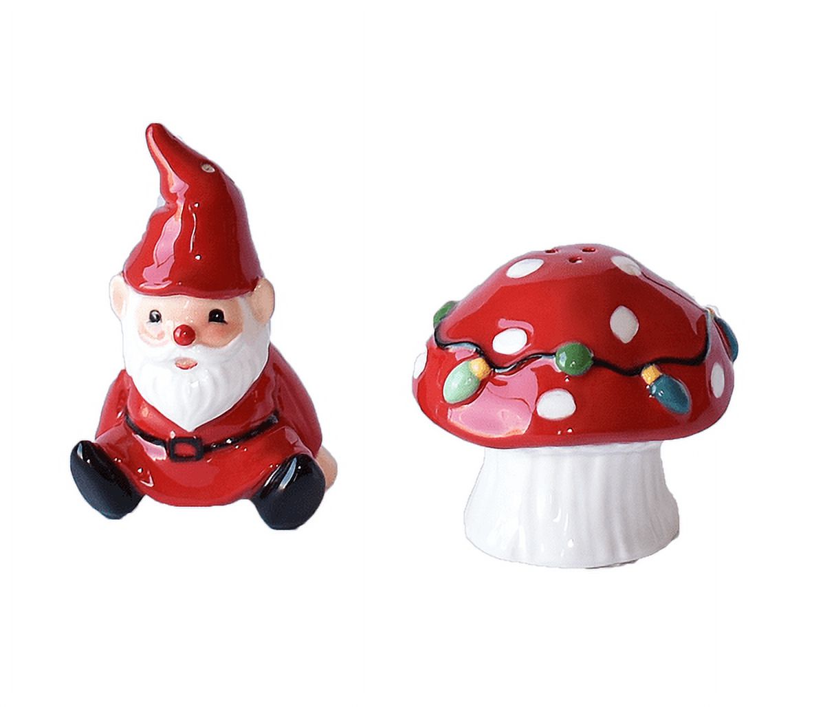 Ganz Salt & Pepper Shaker Set, Gnome with Mushroom