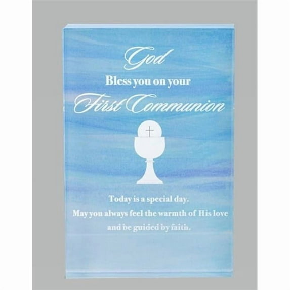 Ganz USA 382378 First Communion Plaque - 4 x 6 in. - Pack of 3