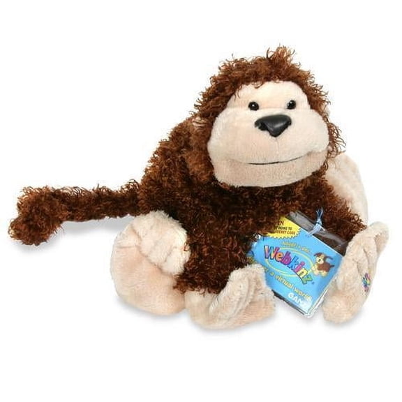 Ganz Webkinz - CHEEKY The  Monkey Plush (WITH SEALED CODE)(BONUS 1 FUN CHOPS)