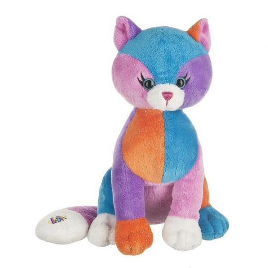 Ganz Webkinz  - COLORBLOCK KITTY Plush (NO WEBKINZ CODE)(BONUS 1 WEBKINZ GIFT BAG)