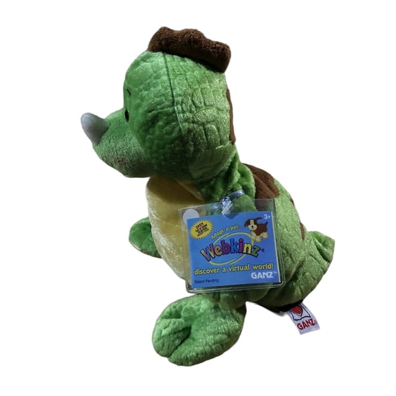 Ganz Webkinz - KEY LIME Dino (With Sealed Code) 9" Plush