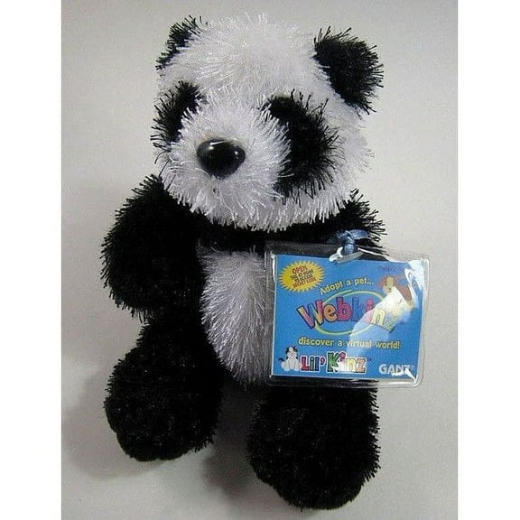 Ganz Webkinz Lil Kinz - Panda Black and White Plush (With Sealed Code)