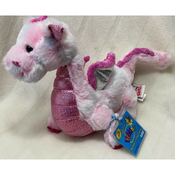 Ganz Webkinz - Pink Whimsy Dragon (With Sealed Code) Plush