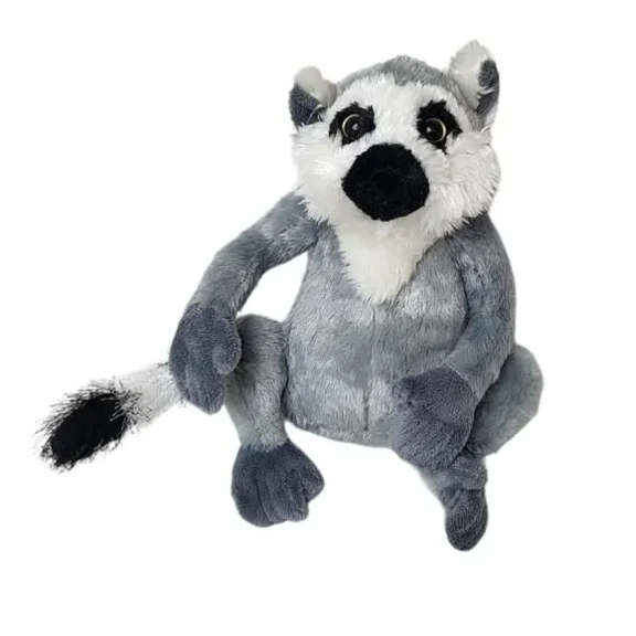 Ganz Webkinz - RINGTAILED Lemur Plush (NO WEBKINZ CODE)(BONUS 1 FUN CHOPS & 1 ZIPPER BRACELET)