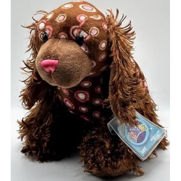 Ganz Webkinz - SPOTTED SPANIEL (8.5" Plush)(New With Webkinz Sealed Code Tag)(BONUS 1 WEBKINZ GIFT BAG)