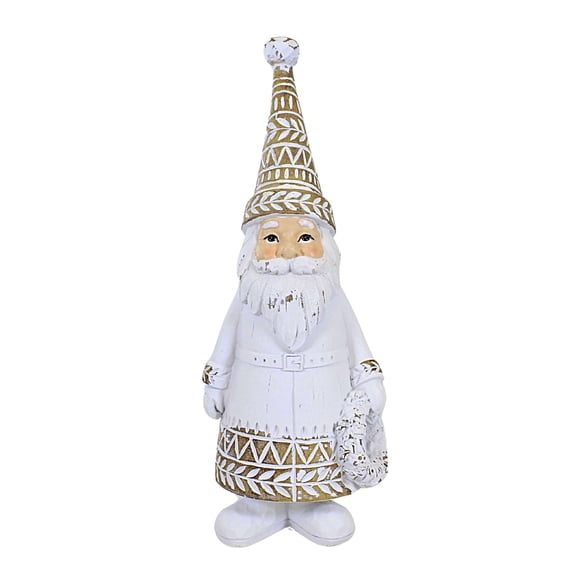 Ganz White-Washed Santa Figurine - One Santa Figurine 11.25 Inch, Polyresin - Christmas Claus Mx183638 Wreath