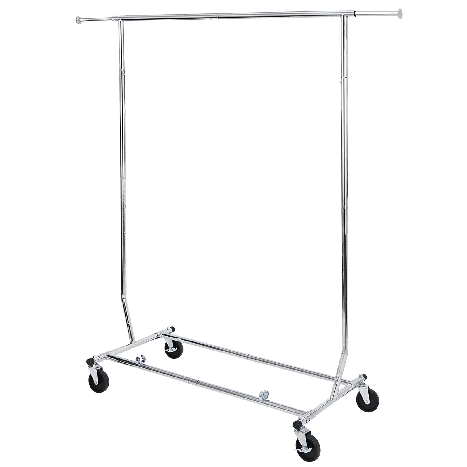 GaoJ Rolling Clothes Garment Rack Rolling Collapsible Clothing Shelf Z ...