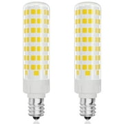 Gaormii E12 Chandelier Light Bulb 10W,6000K 1000Lm C7 T6 Base Dimmable LED for Home Lighting 2 Pcs