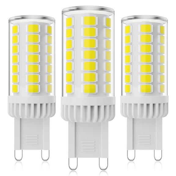 Gaormii G9 LED Light Bulb 4W, Dimmable 450LM T4 JCD Base 120V 6000K No Flicker for Home Lighting 3Pcs