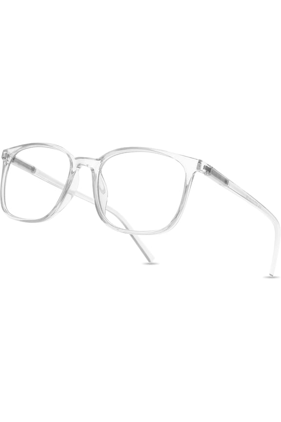 Blue Light Blocking Glasses Women/Men, Computer Gaming Fake Eyeglasses Anti UV Ray-Spring Hinge (Clear)