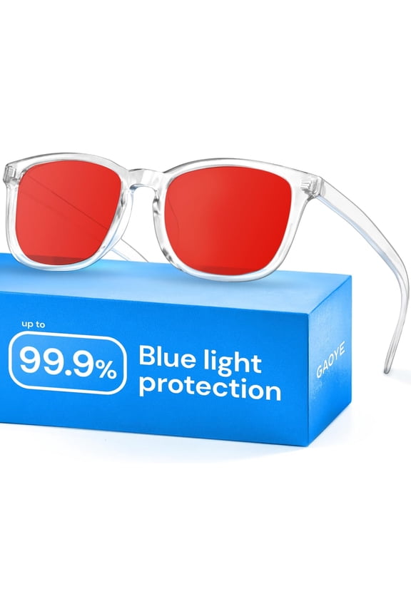 Blue Light Glasses for Computer & Gaming - Anti UV Ray Lenses, Scratch-Resistant & Comfort Fit