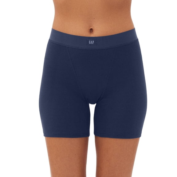 Gap Body Womens Logo Comfort High-Waist Under Shorts GPW01070 Elysian Blue XS