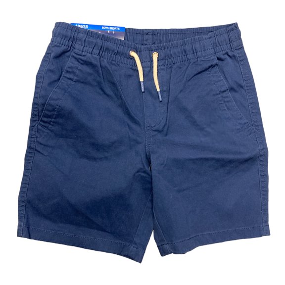 Gap Boy's Elastic Waistband Front & Back Pockets Stretch Soft Twill Shorts (Medieval Blue, M (8))