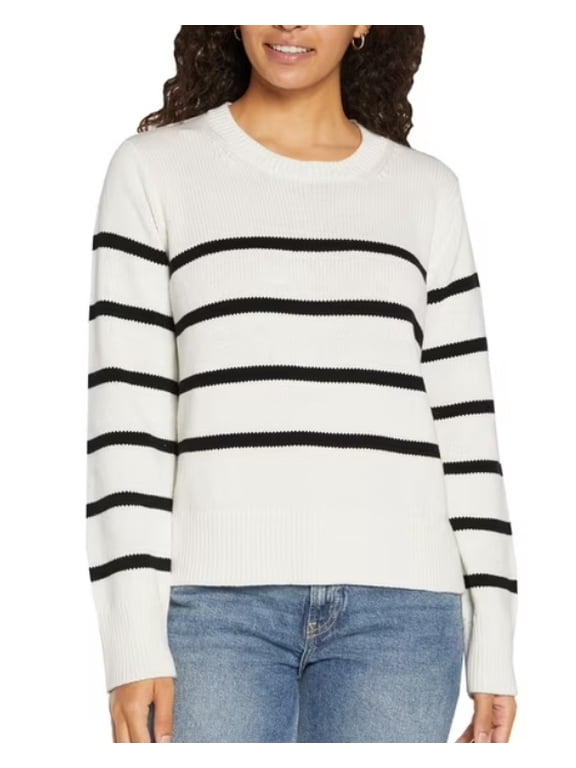 Crewneck, Stripe Sweater, Women's XS