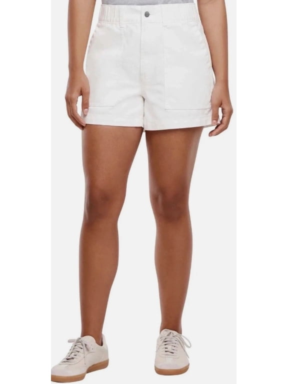 Elastic Waist Twill Shorts, Women's Medium