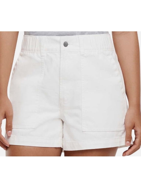 Elastic Waist Twill Shorts, Women's (XXL)
