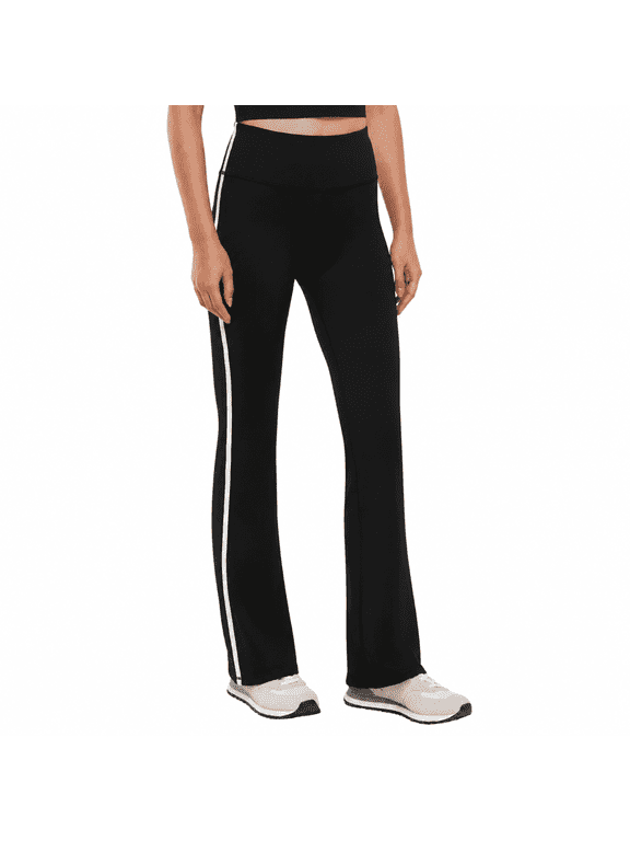 Fit Women's Flared Side Stripe Leggings, Black, XS
