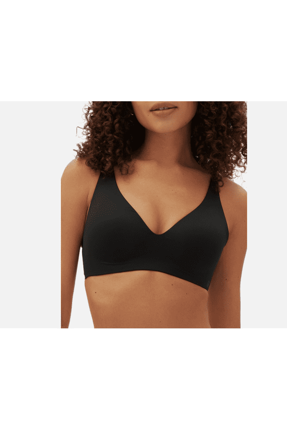 GapBody Women's Everyday Essentials Wireless Bra, Black, 32D