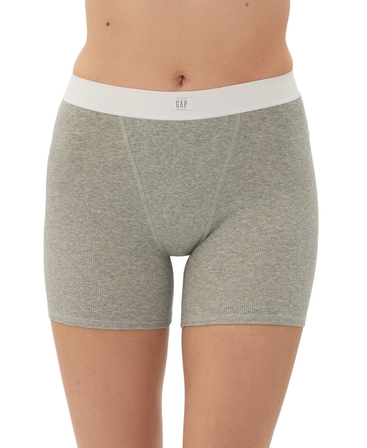 Gap GapBody Women’s Logo Comfort High-Waist Shorts GPW01070, Heather ...