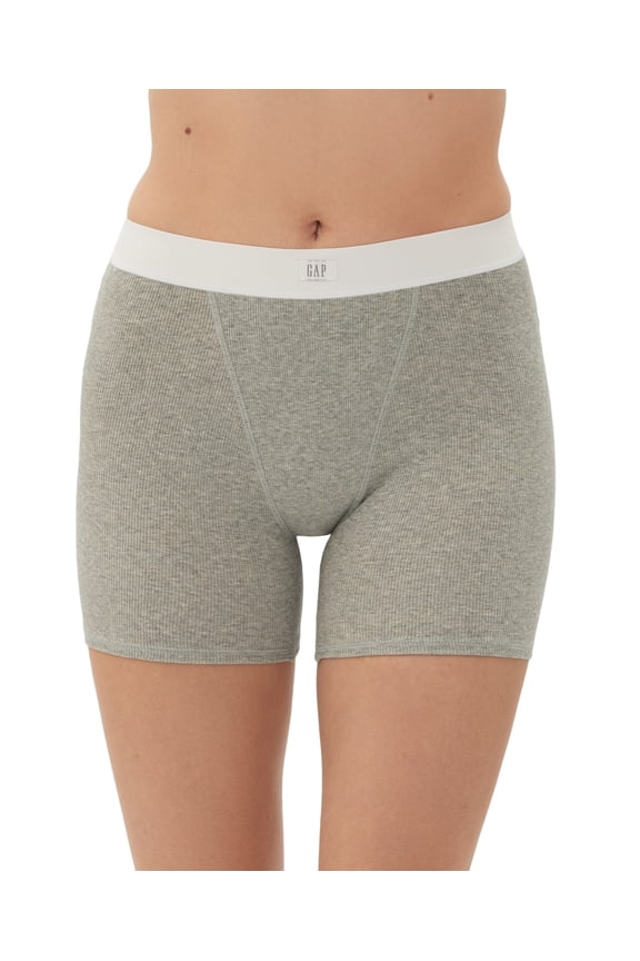 Body Womens Logo Comfort High-Waist Shorts GPW01070, Heather Grey, X-Large