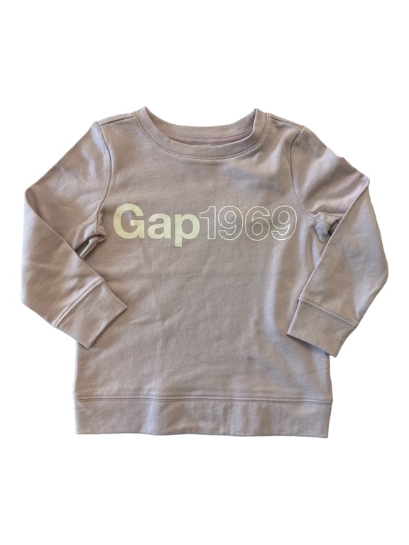 Girl's Terry Lined Long Sleeve Graphic Print Pullover Sweatshirt (Light Purple, 10/12)