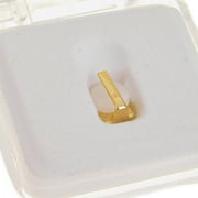 Gap Grillz 14k Yellow Gold Plated Single Plain Tooth Top or Bottom Teeth Hip Hop Grills