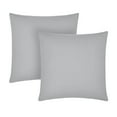 Gap Home Core Solid 2 Pack Decorative Square Throw Pillows Grey 18" x