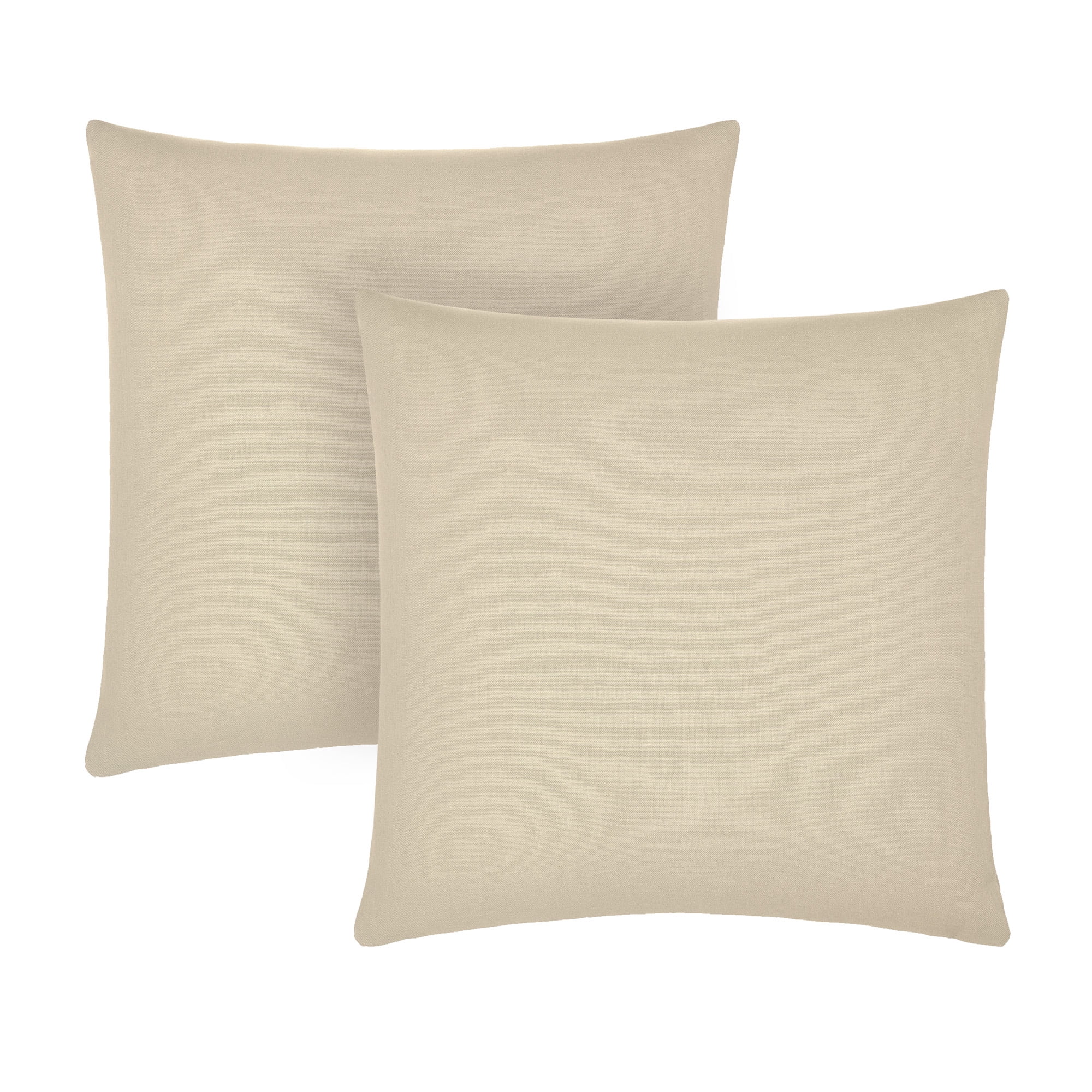 Gap Home Core Solid 2 Pack Decorative Square Throw Pillows Khaki 18" x