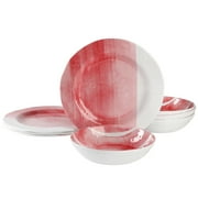 Gap Home Flowing Watercolors 8-Piece Red Melamine Dinnerware Set