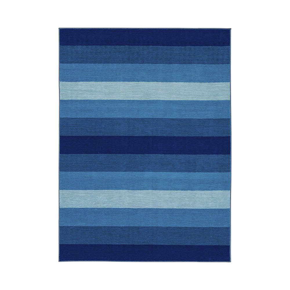 Gap Home Kids Cabana Striped Area Rug, Blue Multi, 3'2"x4'6"