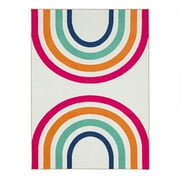 Gap Home Kids Double Rainbow Area Rug, Rainbow, 3'2"x4'6"
