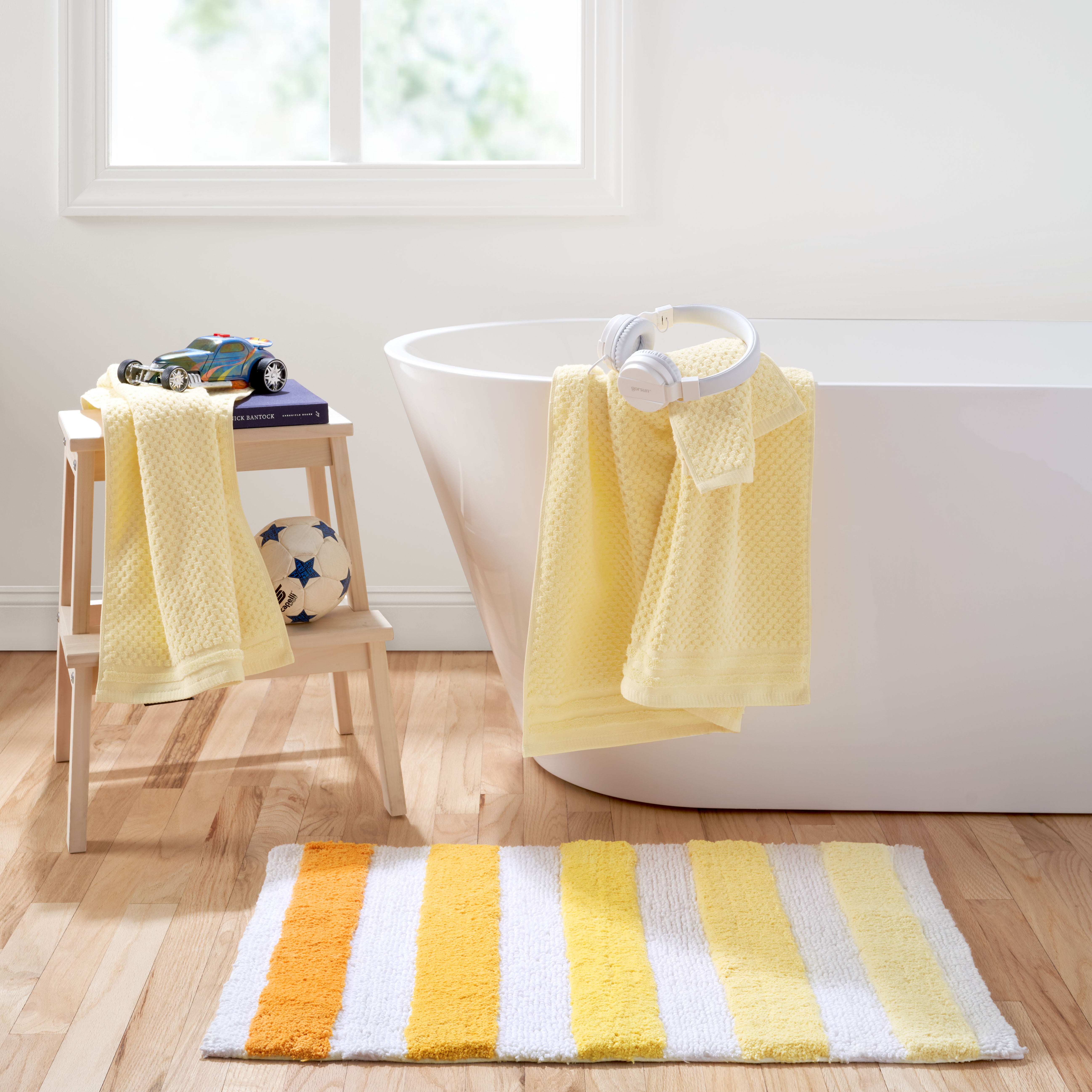 Buy Ochre Yellow Bobble X-Large Bath Mat from Next USA