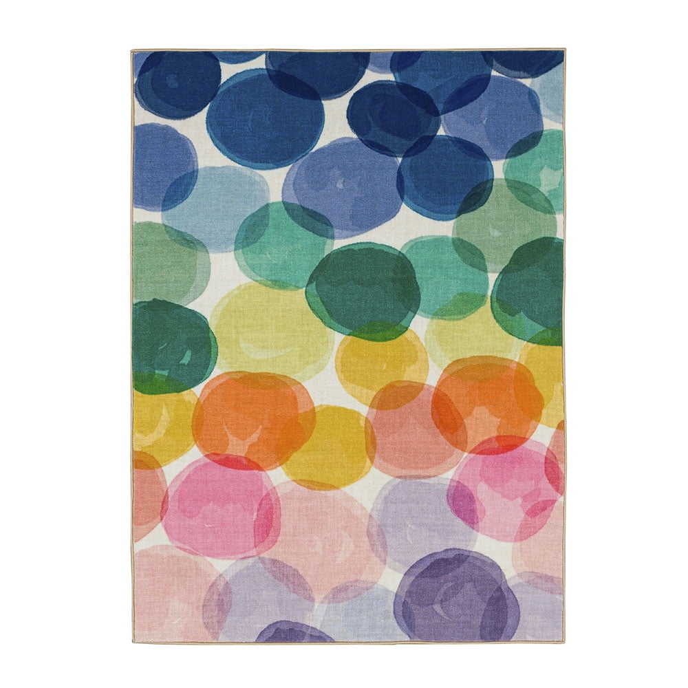 Gap Home Kids Paint Dots Area Rug, Rainbow, 3'2"x4'x6"