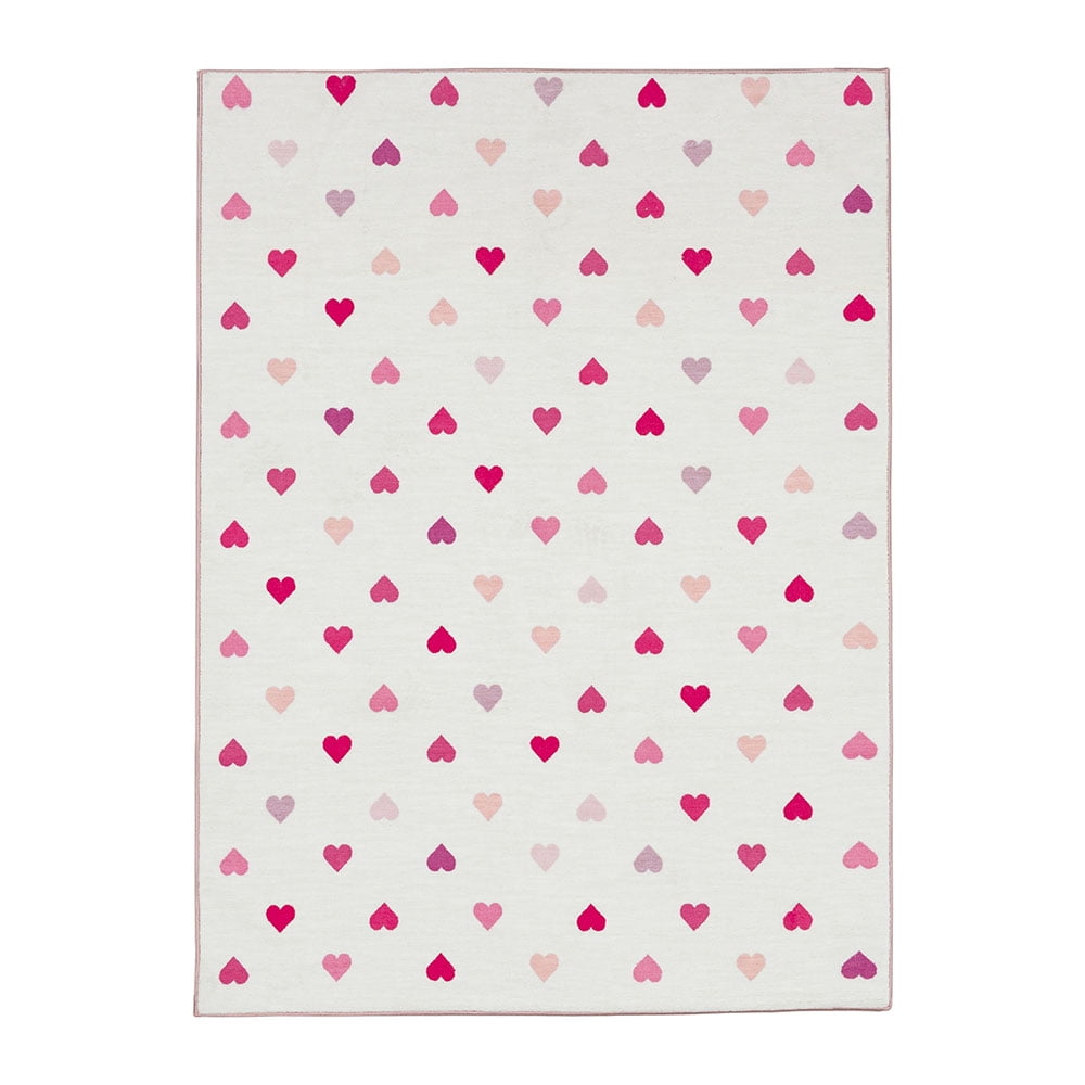 Gap Home Kids Tiny Hearts Area Rug, Pink, 5'2"x7'
