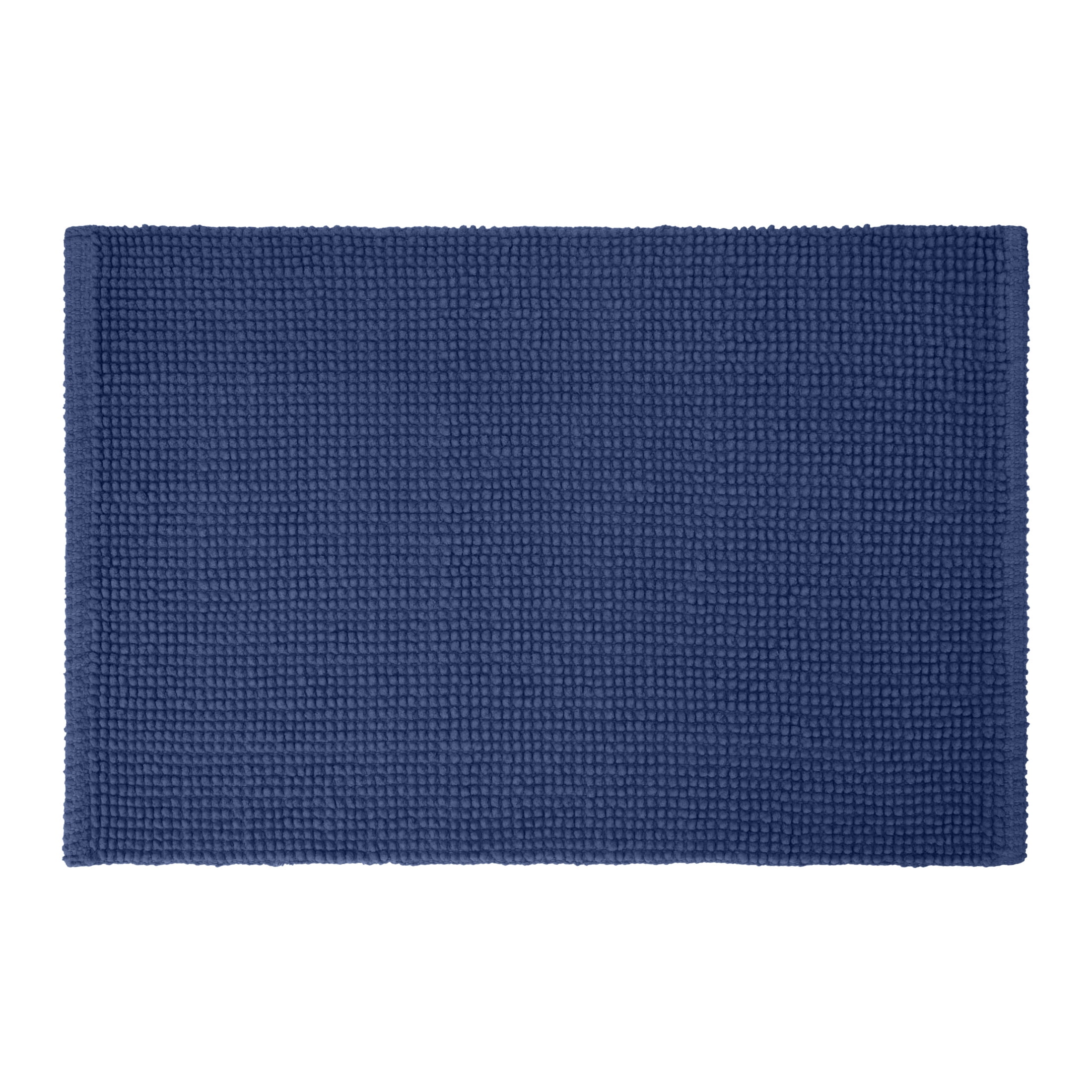 Gap Home Popcorn NonSlip Cotton Bath Rug, Navy, 20"x30"