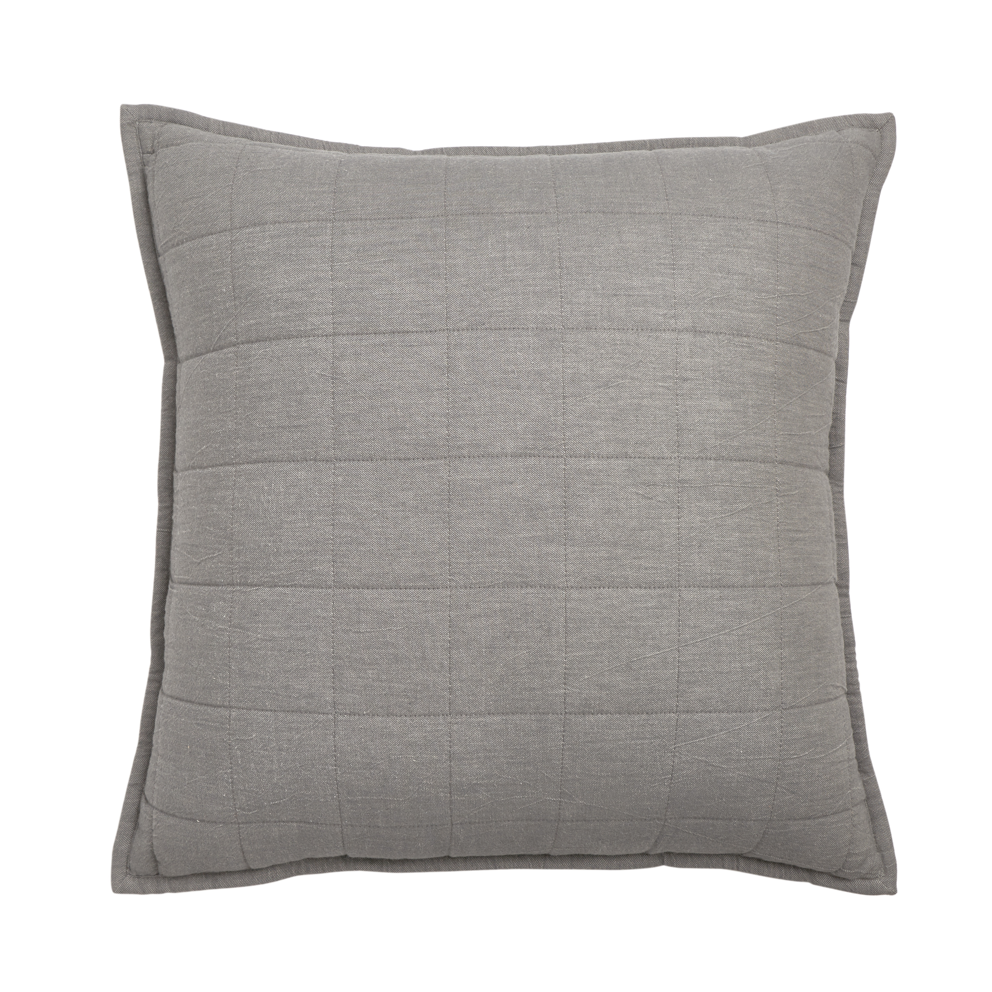 Gap Home Quilted Denim Decorative Square Throw Pillow with Sherpa