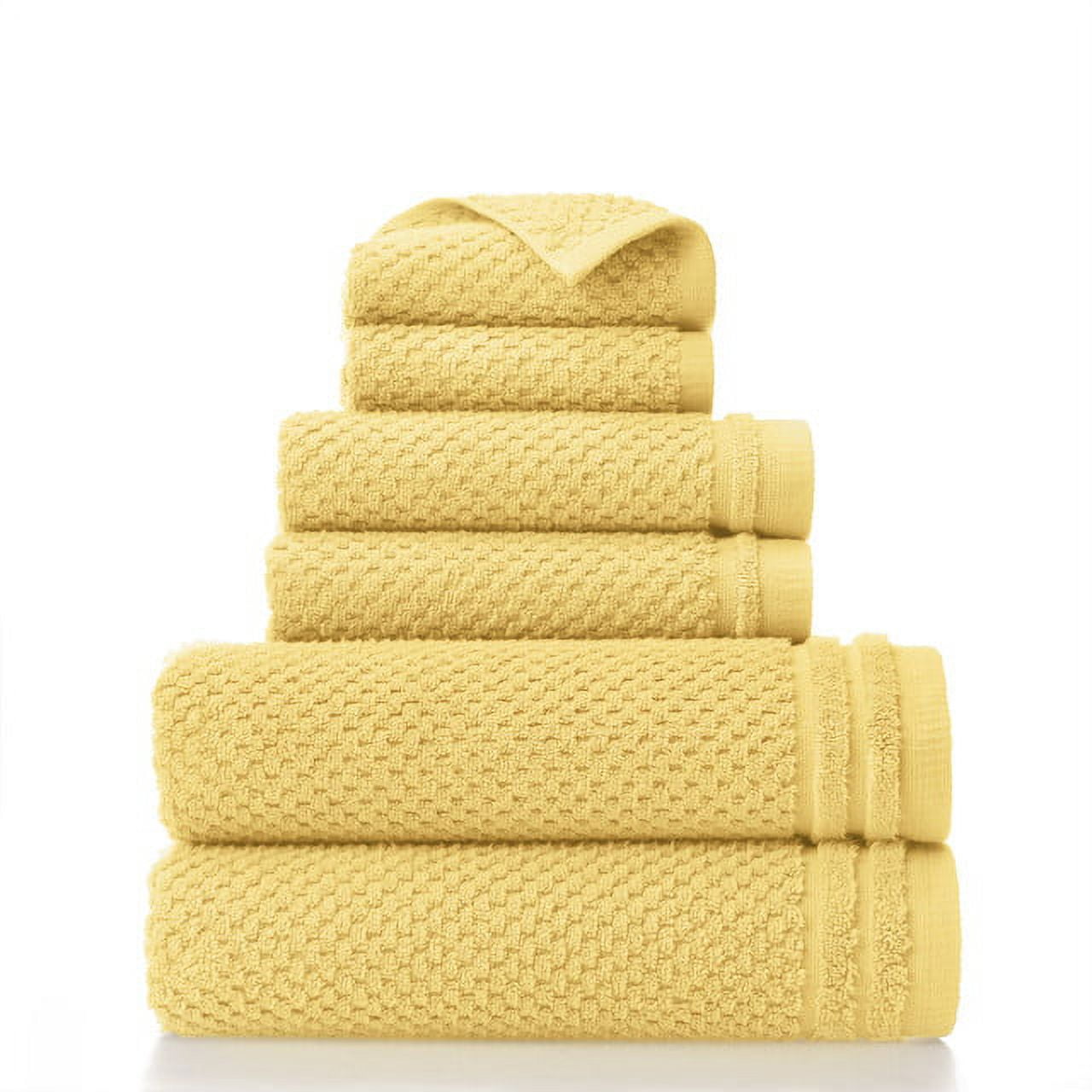 The Company Store Company Cotton 6-Piece Deep Yellow Turkish Cotton Bath Towel Set