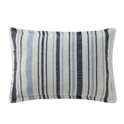 Gap Home Stripe Knit 14" x 20" Modern Red Cotton Rectangle Decorative Pillow (1 Count)