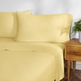 thumbnail image 1 of Gap Home T-Shirt Soft Melange Organic Cotton Blend Jersey Sheet Set, Queen, Yellow, 4-Pieces, 1 of 6