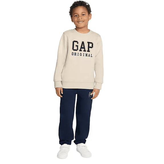 Gap Kids Boys Toddler Logo Fleece Set 2T Birch/Blue 2T