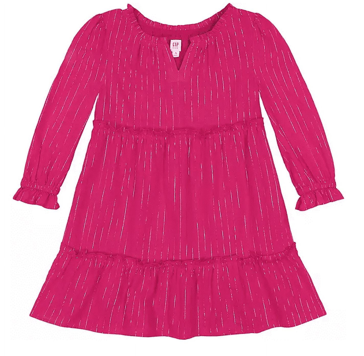 Gap Kids Girls Long Sleeve Dress (Pink Stripe, XL 14/16) - Walmart.com