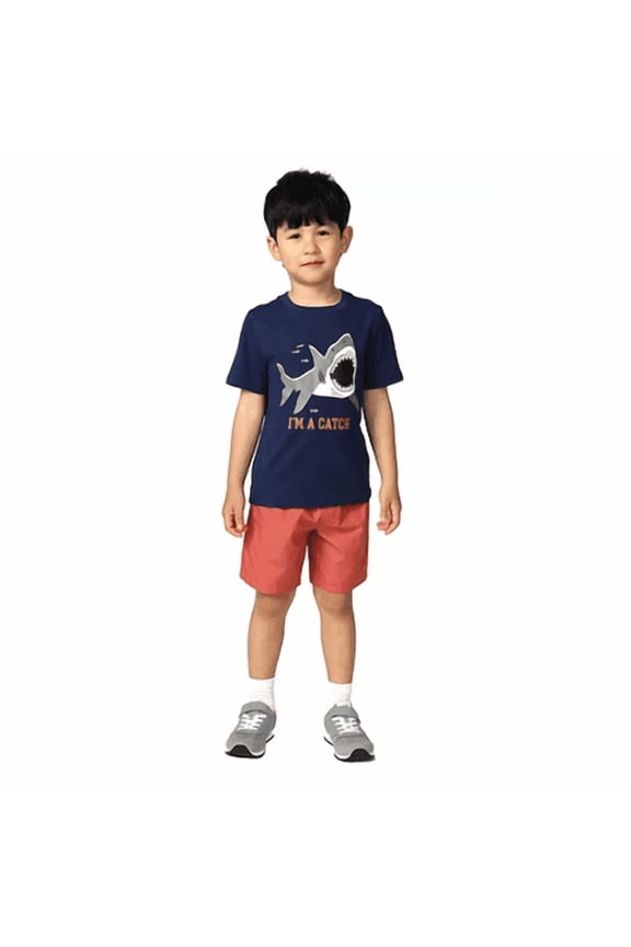 Kids Toddler Boys 2-Piece Short Set Size 18M Blue