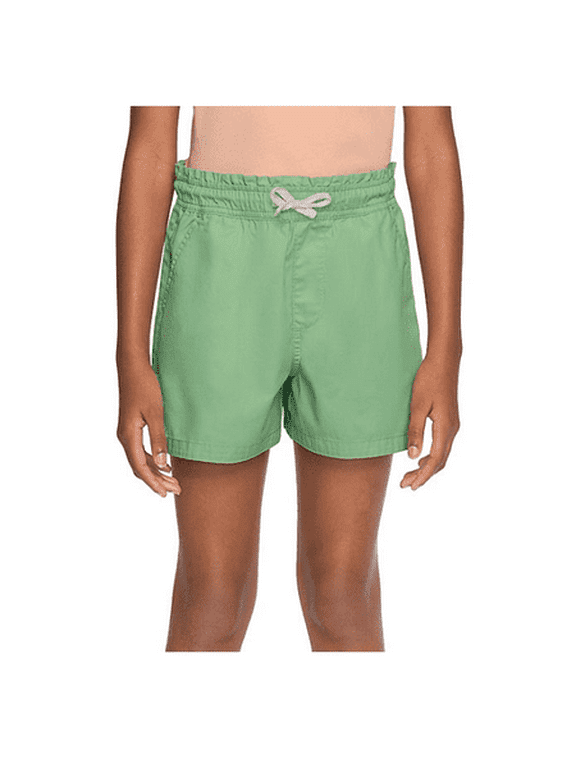 Kids X-Small Green Girls Pull On Short