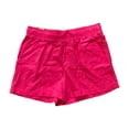 thumbnail image 1 of Gap Ladies Linen Easy Pull-On Front Tie Front and Back Pockets Short (Beetroot Purple, XXL), 1 of 2