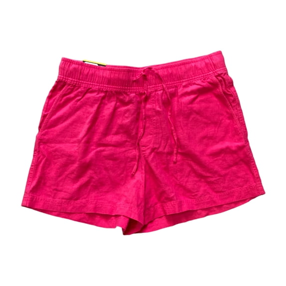 Gap Ladies Linen Easy Pull-On Front Tie Front and Back Pockets Short (Beetroot Purple, XXL)
