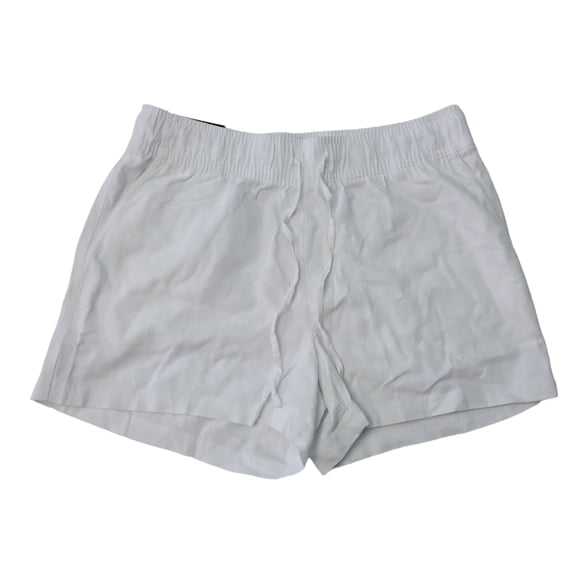 Gap Ladies Linen Easy Pull-On Front Tie Front and Back Pockets Short (Bright White, XXL)
